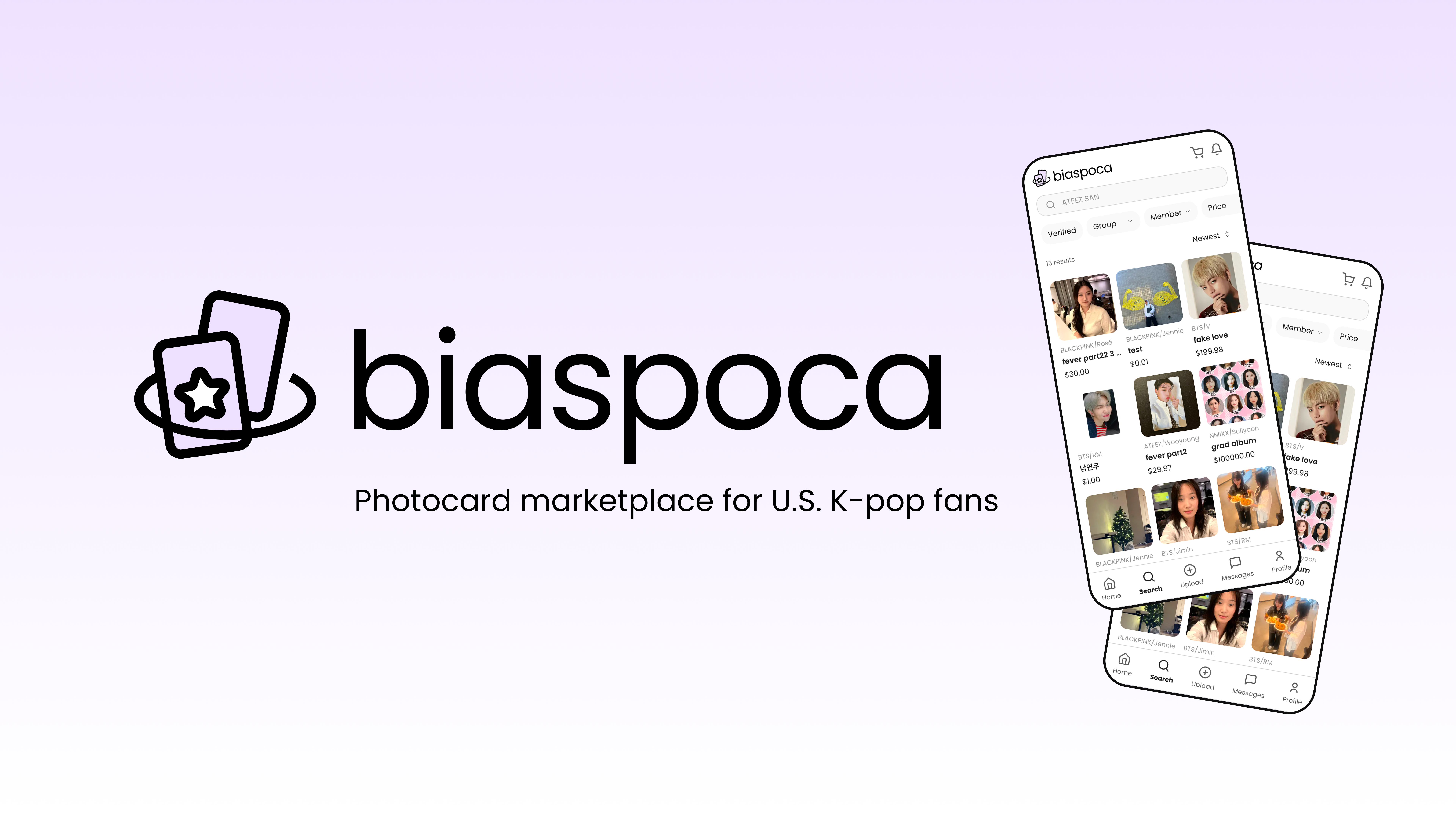 BiasPoca: reliable and safe photocard marketplace for U.S. K-pop fans